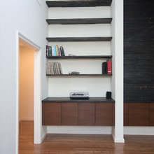 counter & shelf on wall