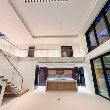 Project #126 | Contemporary Staircases with Integrated LEDs & Glass Railing