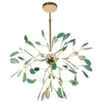 Mirodemi - MIRODEMI® Flims | Colourful Agate Art Multicoloured Chandelier, Green, 20 Lights, Warm Light - Colourful agate art multicoloured chandelier from MIRODEMI with an unusual design is not just ordinary lighting, but a real piece of art. High quality materials and the use of modern LED lamps make this chandelier not only stylish, but also a functional element of the decor. It will become a real decoration of your home, give it comfort and warmth, creating a unique atmosphere. It is perfect for use in a variety of settings, including living rooms, dining rooms, and bedrooms. It can also be used in commercial settings, such as hotels, restaurants, and offices. The chandelier provides ample light, and it is sure to make a statement in any space.