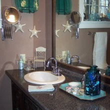 Using a Dresser for a Vanity.