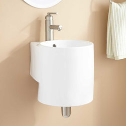 CEDROC PORCELAIN WALL-MOUNT SINK - Bathroom Sinks