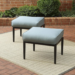 Chandler 2pk Ottomans - Outdoor Footstools And Ottomans