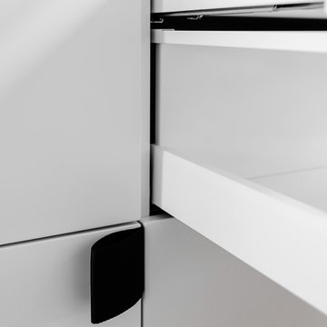 modern black and white kitchen design