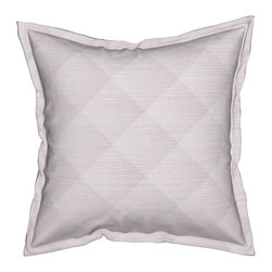 Quilted Pink Throw Pillow - Decorative Pillows