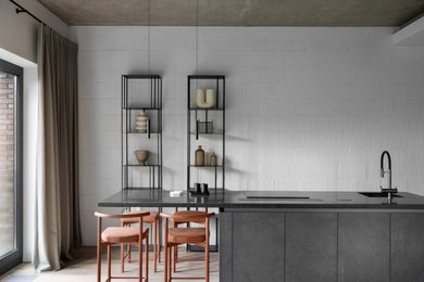 Example of a trendy home design design in San Diego
