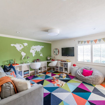 Kid's modern playroom/workspace