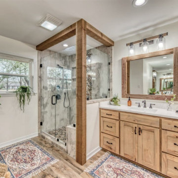Rustic Master Bathroom Remodel