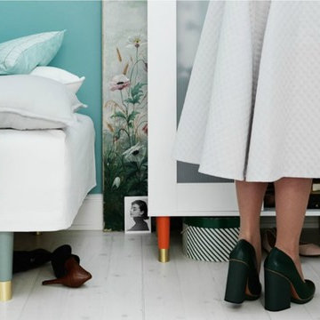 Prettypegs' Estelle Legs in Mint and Orange