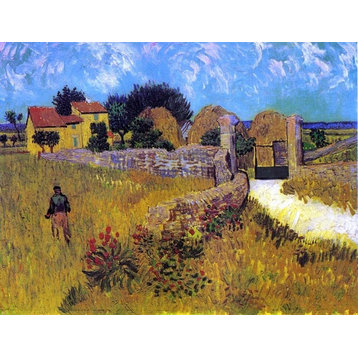Vincent Van Gogh A Farmhouse in Provence Wall Decal