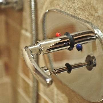 Home addition featuring master bathroom with Ofuro tub.