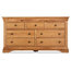 French Oak Wide Chest of Drawers