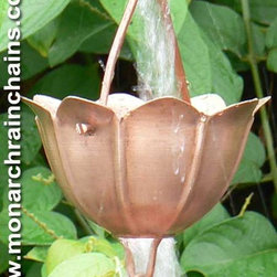 Lotus Rain Chain by Monarch Rain Chains - Outdoor Fountains And Ponds