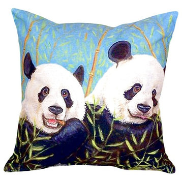 Pandas No Cord Pillow - Set of Two 18x18
