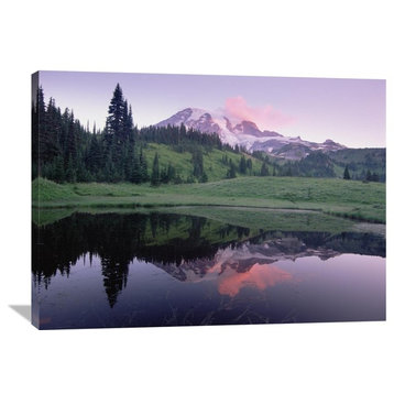 "Mt Rainier Reflected In Lake, Mt Rainier National Park, Washington" Artwork
