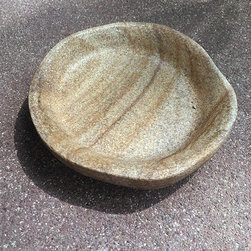 Hand-Carved Sandstone Soap Dish - Soap & Lotion Dispensers