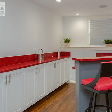 Custom Bar With Rare Red Quartz Top
