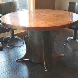 Copper top table and base - Dining Tables