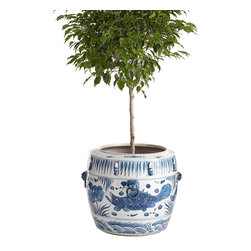 HAND-PAINTED CHINESE PLANTER - Vases