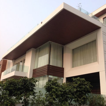exterior facade of solid surface UV PROTECTED 100% ACRYLIC MATERIAL