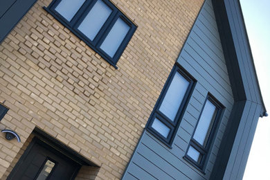 Modern house exterior in Kent.