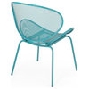 Andre Outdoor Dining Chair, Set of 2, Matte Teal