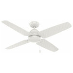 Hunter - Hunter 59618 Sunnyvale, 52" Outdoor Ceiling Fan with Pull Chain, White - The Sunnyvale outdoor ceiling fan features HunterGSunnyvale 52 Inch Ou Fresh White Fresh WhUL: Suitable for damp locations Energy Star Qualified: n/a ADA Certified: n/a  *Number of Lights:   *Bulb Included:No *Bulb Type:No *Finish Type:Fresh White