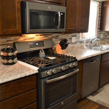 Peru, IN. Kountry Wood Products. Maple Kitchen, Before and After Project