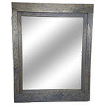 Renewed Decor and Storage - Farmhouse Style Vanity Mirror, Classic Grey, 24"w X 30"h - Our Farmhouse mirrors were inspired by my first home; the windows were framed out in a simple beautiful farmhouse style which I incorporated into the frame design of this mirror. Like most first time home owners our first house was a bit of fixer upper that had hidden charm. My wife and I spent many evenings refinishing each frame to bring new life to an old home so this design really holds a lot of memories for me.