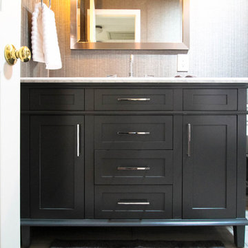 Luxe Transitional Centennial Guest Bath Remodel