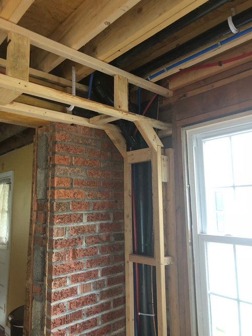 How To Attach A Wooden Beam Brick Wall The Best Picture Of Beam