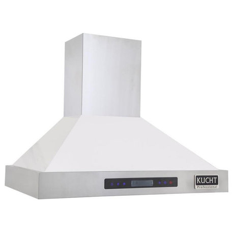 Kucht Professional 30" Stainless Steel Wall Mounted Range Hood in White