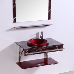 Glass Bathroom Vanities - Bathroom Vanities And Sink Consoles