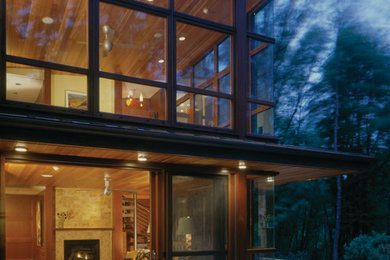 Example of a large trendy exterior home design in Philadelphia