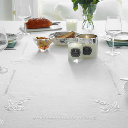 Monogram Flower Tablecloth - Tablecloths
