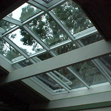 Ridge Skylight with Vertical lite and operable sections