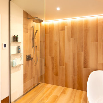 Scandinavian inspired master bath