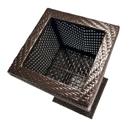 Tall Outdoor Wicker Planter - Outdoor Pots And Planters