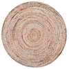 Safavieh Cape Cod Collection CAP202 Rug, Beige/Multi, 6' Round