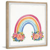 "End of the Rainbow Bouquet" Framed Painting Print, 12x12