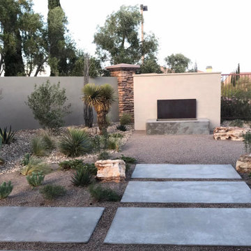 Un jardin désert