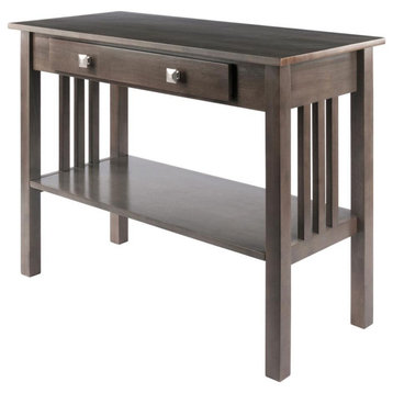Stafford Console Hall Table, Oyster Gray