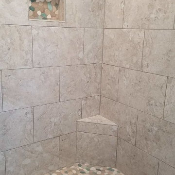 Multi-Colored Pebble Shower