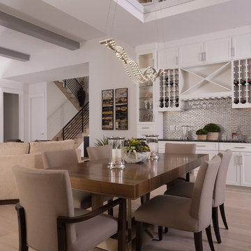 Masculine Modern Kitchen and Dining