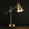 Novogratz x Globe Tacoma 18" Matte Brass Balance Arm Desk Lamp