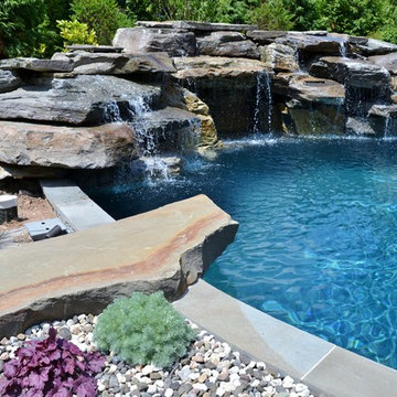 Pool and Waterfall in Natural Setting