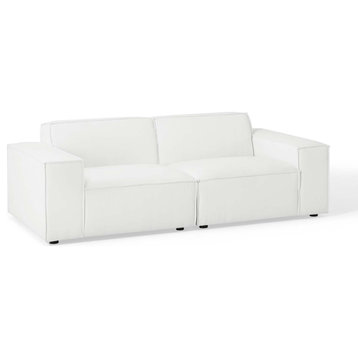 Restore 2-Piece Sectional Sofa, White
