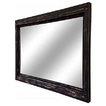 Farmhouse Vanity Mirror Painted, Kettle Black, 24"x30"