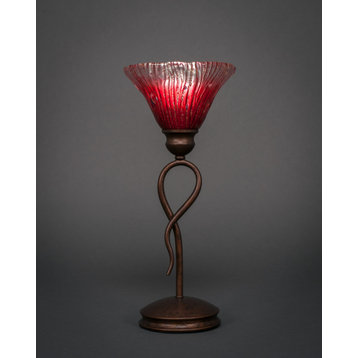 Leaf 1 Light Table Lamp In Bronze (35-BRZ-756)