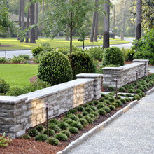 Stone Columns - Driveway