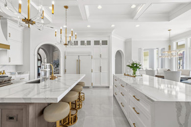 Beach style kitchen photo in Tampa